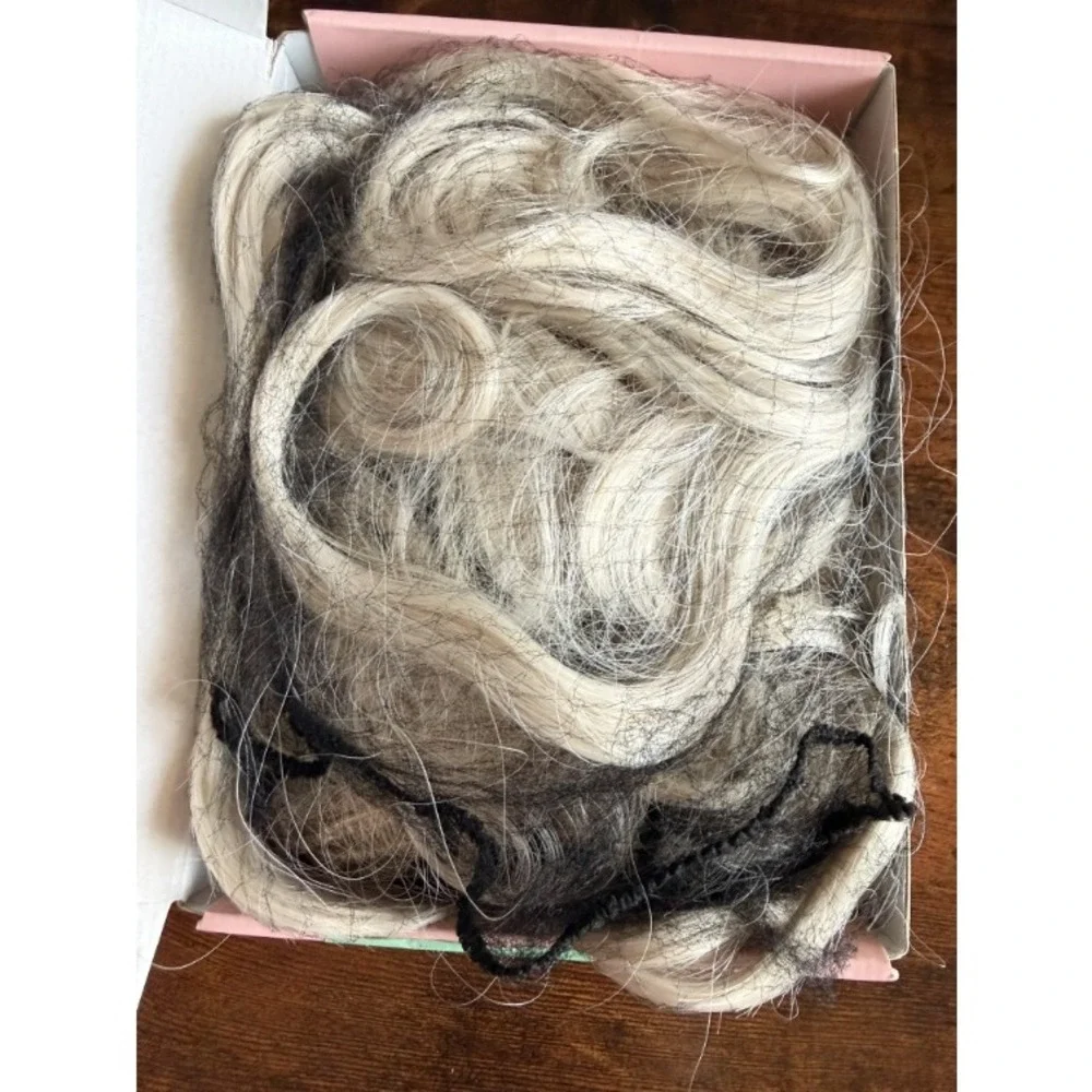 REECHO 9PCS Clip in Hair Extensions 24 Inch Mermaid Wave Platinum Blonde 240g
